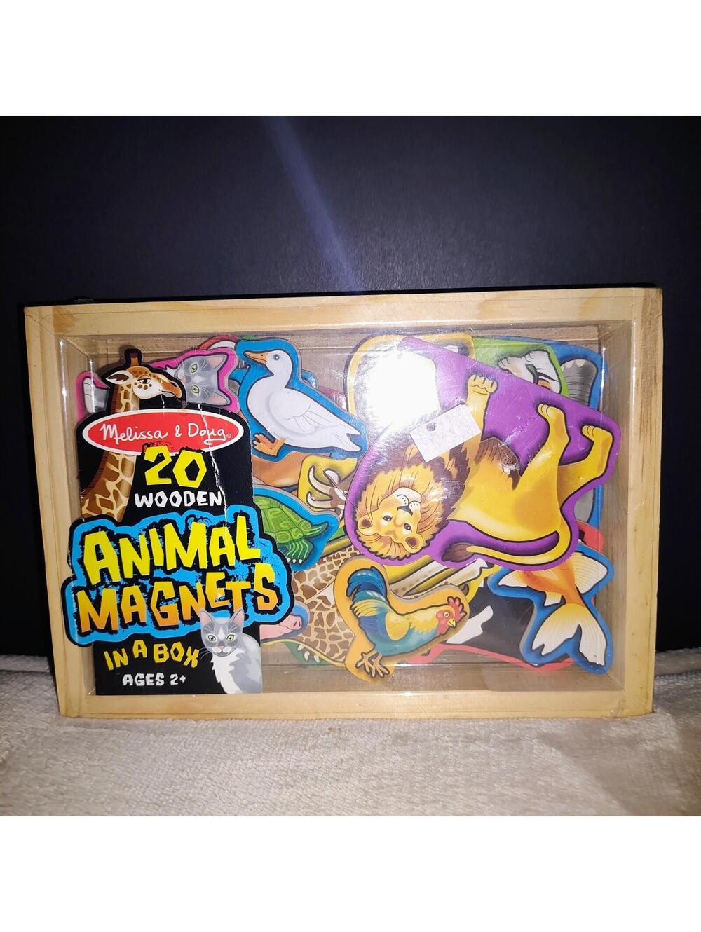 Melissa & Doug Wooden Animal Magnets 20pcs in Box Ages 2+ 3-4 4-7 Years